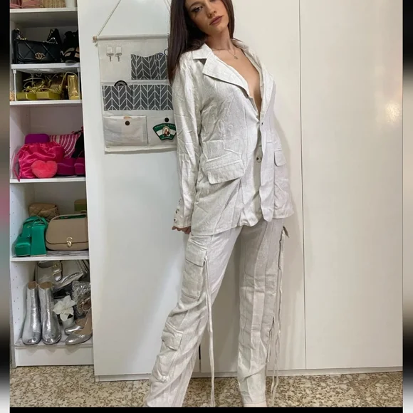 2pc Linen Set NWOT - Picture 2 of 13